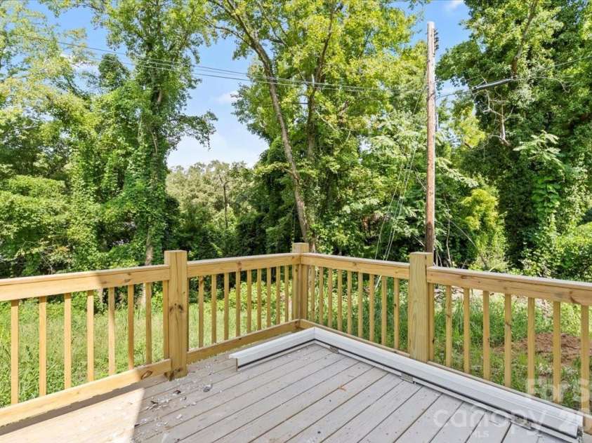 213 Knot Street, Shelby, NC 28150.  MLS# CAR4352838, YatesRealty ID 13924. Deck - accessed from the dining area