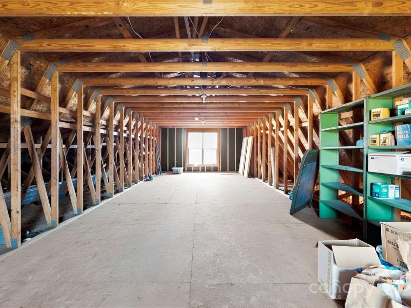 1351 Hardin Road, Dallas, NC 28034.  MLS# CAR4258208, YatesRealty ID 13932. Guest house attic