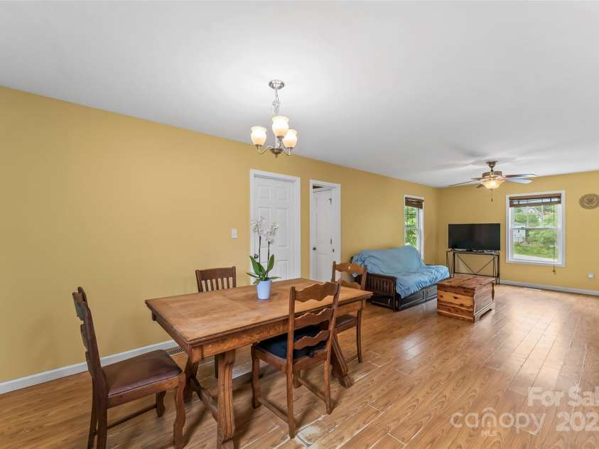 29 Byrd Road, Black Mountain, NC 28711.  MLS# CAR4254878, YatesRealty ID 13949. Open living into dining spaces
