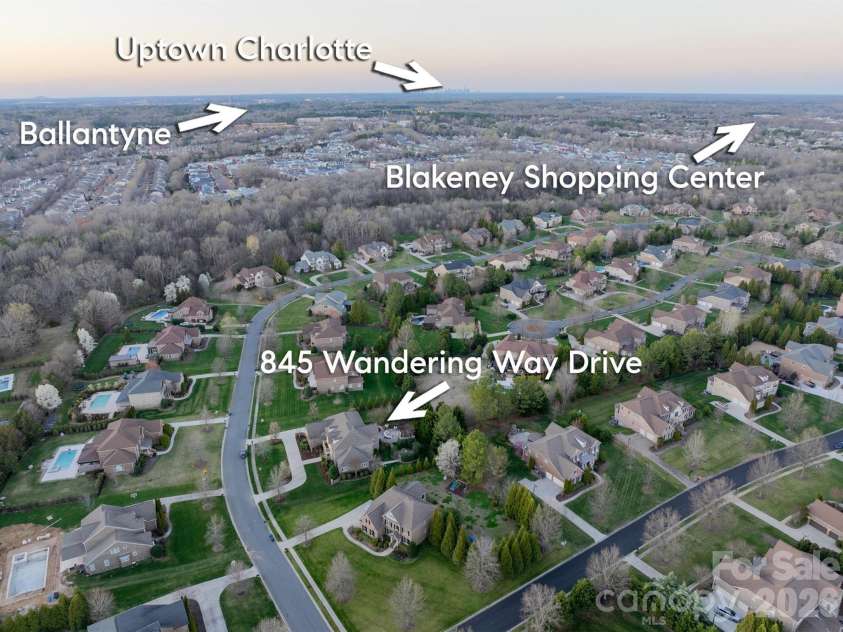 845 Wandering Way Drive, Waxhaw, NC 28173.  MLS# CAR4356401, YatesRealty ID 13953. 