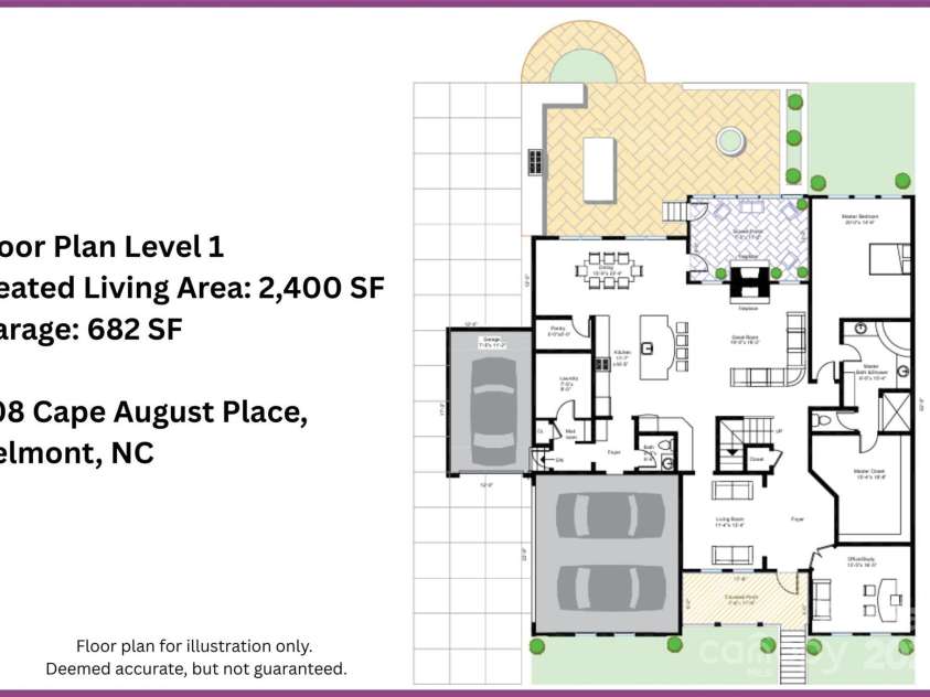 208 Cape August Place, Belmont, NC 28012.  MLS# CAR4221947, YatesRealty ID 13960. 
