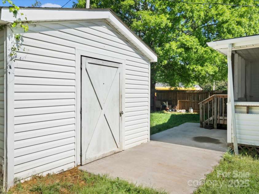 620 Third Street, Rock Hill, SC 29730.  MLS# CAR4251848, YatesRealty ID 13978. Additional Shed on Left