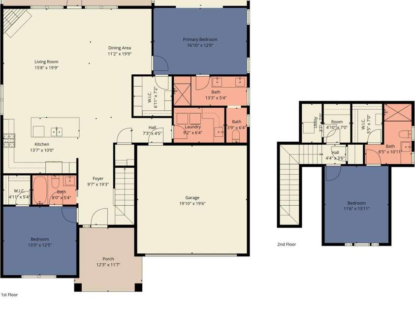 2 Lifestyle Court, Arden, NC 28704.  MLS# CAR4360396, YatesRealty ID 13985. Floorplan Upper Level bove garage