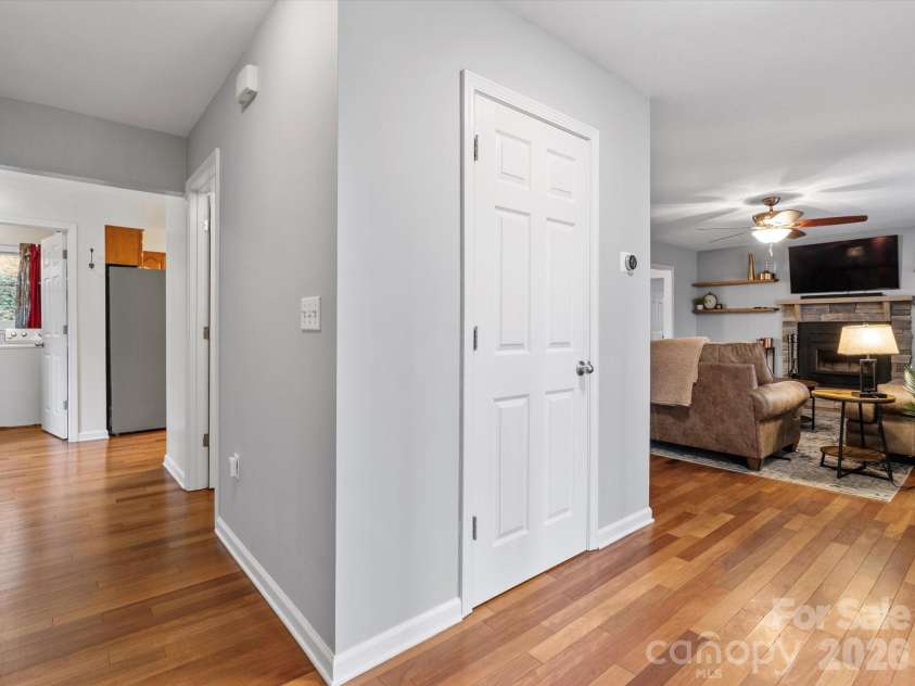 26 Morrow Drive, Fairview, NC 28730.  MLS# CAR4349703, YatesRealty ID 13987. Entryway closet