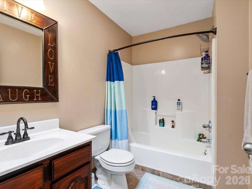 26 Morrow Drive, Fairview, NC 28730.  MLS# CAR4349703, YatesRealty ID 13987. Upstairs full bathroom