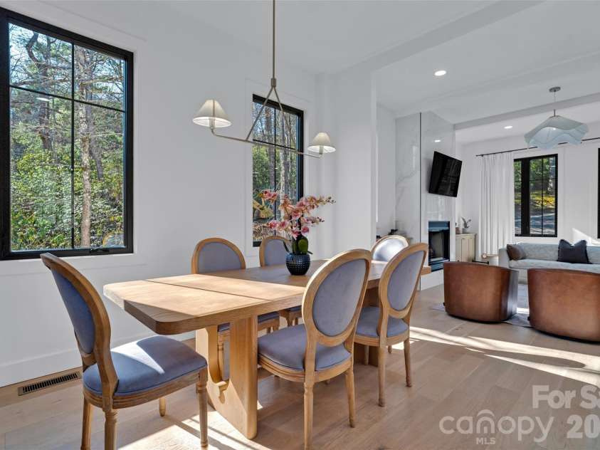 26 Pineview Road, Fairview, NC 28730.  MLS# CAR4357882, YatesRealty ID 13989. Dining room