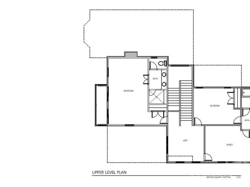 246 Half Moon Mile None, Lake Lure, NC 28746.  MLS# CAR4221091, YatesRealty ID 14004. Upper level floor plan