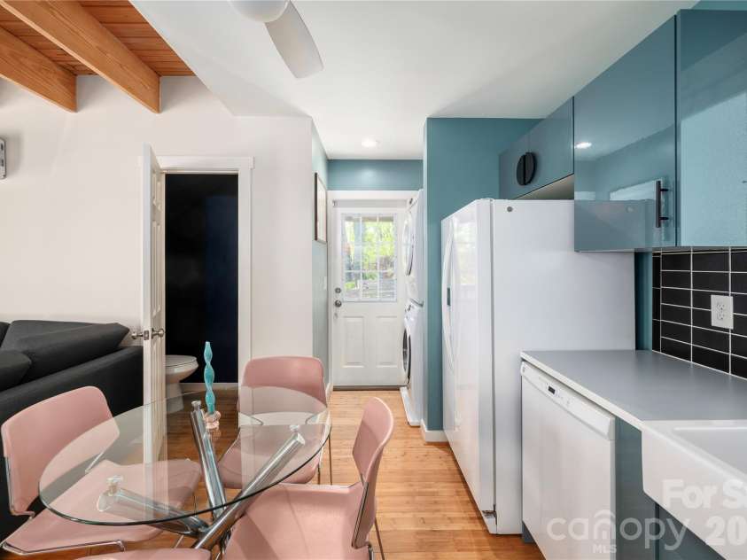 47 Mulberry Street, Asheville, NC 28804.  MLS# CAR4357444, YatesRealty ID 14018. Charming half bath off main kitchen and dining