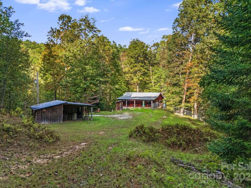 206 Willow Lane, Rosman, NC 28772.  MLS# CAR4290830, YatesRealty ID 1402. Looking back toward Cabin