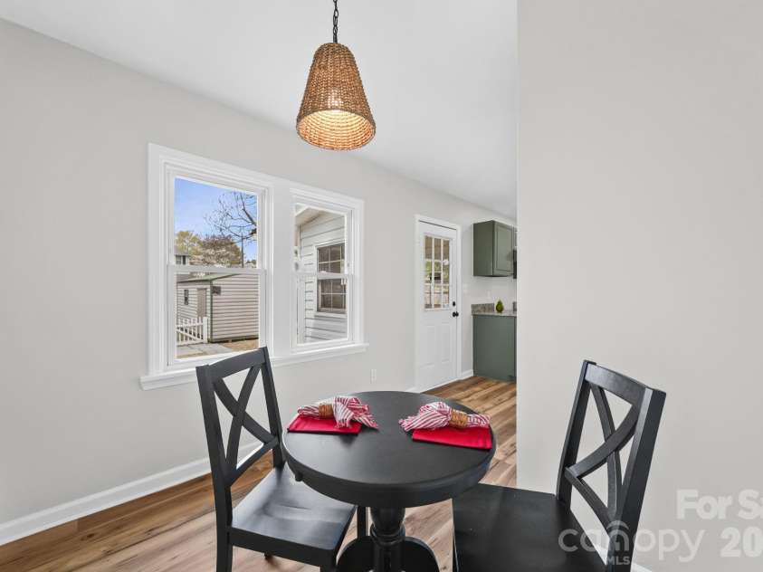 196 Spruce Street, Badin, NC 28009.  MLS# CAR4364935, YatesRealty ID 14031. Dining Area