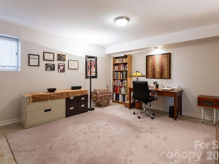 168 Skyview Circle, Asheville, NC 28804.  MLS# CAR4349077, YatesRealty ID 14041. Lower level bedroom or office
