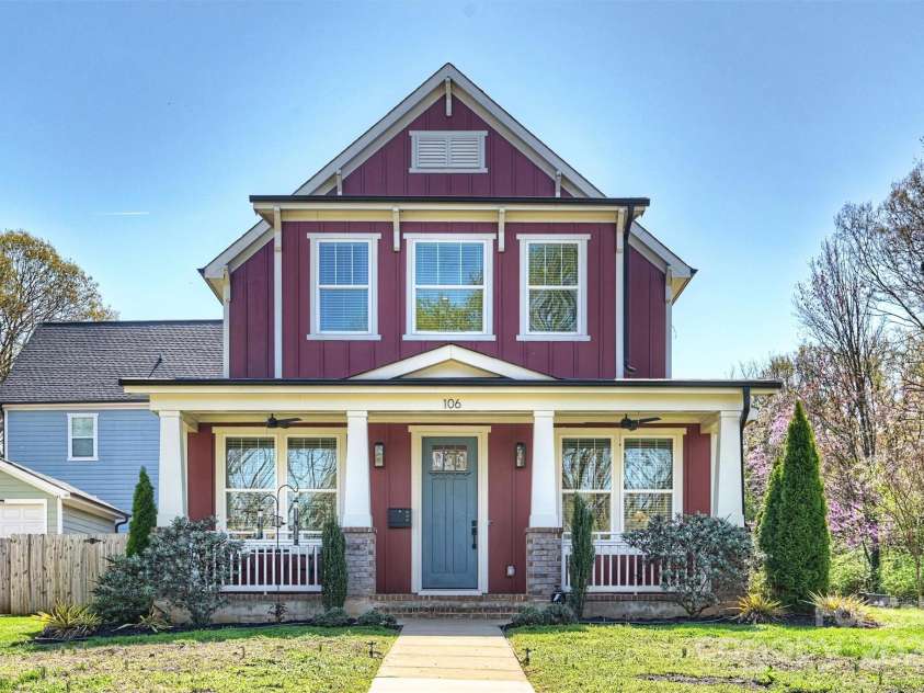 106 Orange Street, Charlotte, NC 28205.  MLS# CAR4228507, YatesRealty ID 14052. 