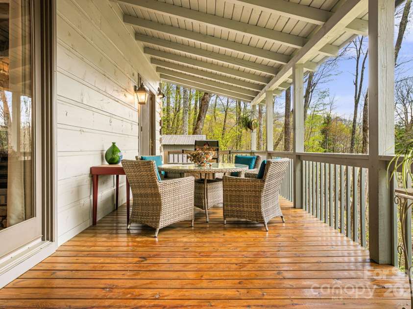 60 Laurel Lane, Mars Hill, NC 28754.  MLS# CAR4256396, YatesRealty ID 14054. Covered back deck will allow you to enjoy nature in every season.