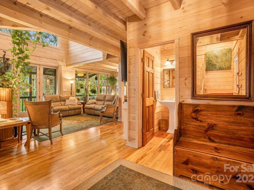 60 Laurel Lane, Mars Hill, NC 28754.  MLS# CAR4256396, YatesRealty ID 14054. Half bath for guests.