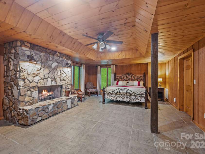 670 Barber Road, Zirconia, NC 28790.  MLS# CAR4293053, YatesRealty ID 1406. Basement flex space