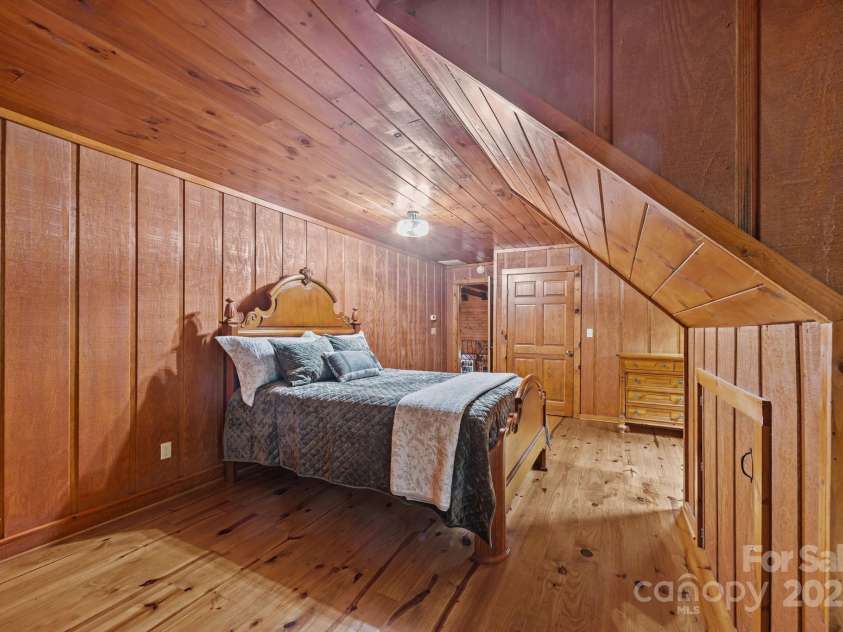 670 Barber Road, Zirconia, NC 28790.  MLS# CAR4293053, YatesRealty ID 1406. Guest bed 2