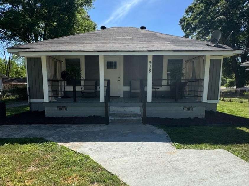 918 8th Street, Lancaster, SC 29720.  MLS# CAR4350449, YatesRealty ID 14063. Front Exterior - New landscaping