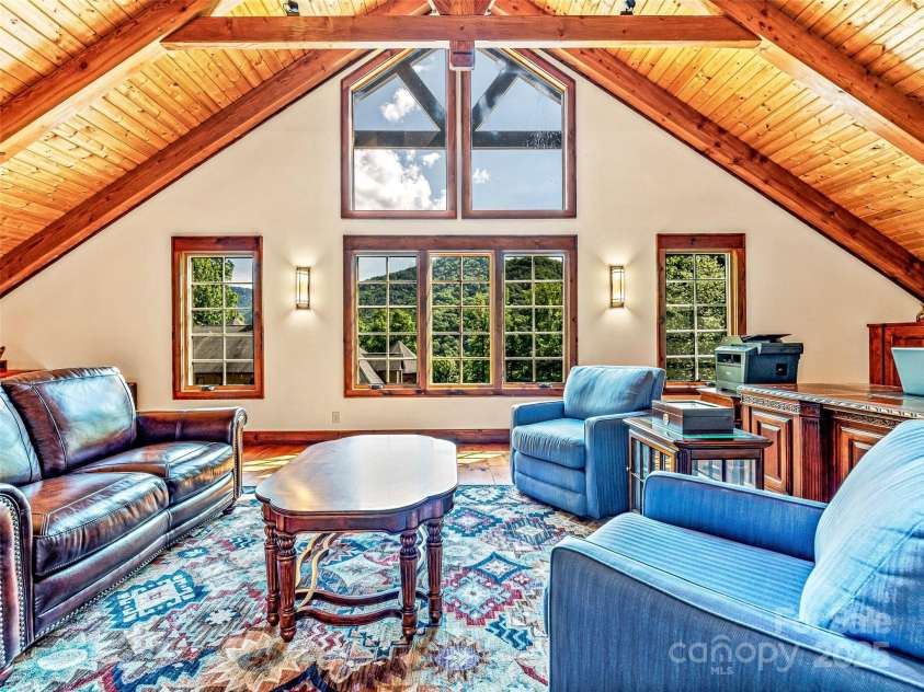 202 Emerald Lane, Maggie Valley, NC 28751.  MLS# CAR4047356, YatesRealty ID 14071. Guest House Office