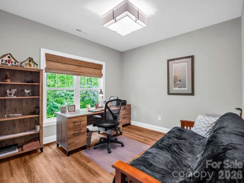 29 Stonehollow Lane, Brevard, NC 28712.  MLS# CAR4347760, YatesRealty ID 14076. 2nd bedroom downstairs