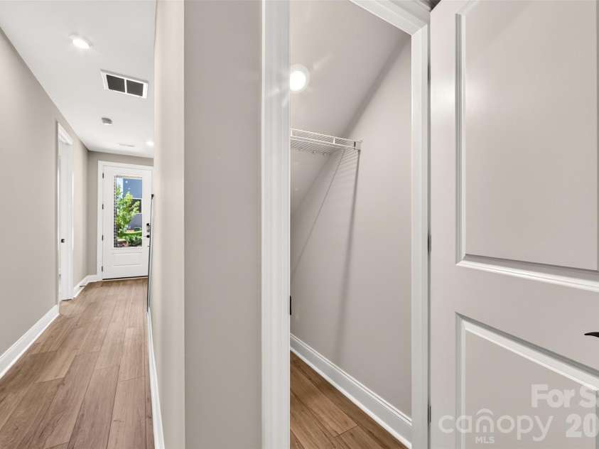 6012 Yellow Buckeye Drive, Charlotte, NC 28277.  MLS# CAR4396146, YatesRealty ID 14085. First floor storage closet