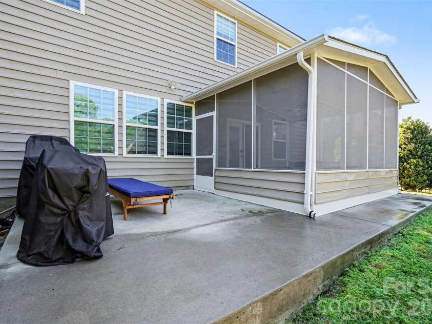 1111 Wallace Lake Road, Indian Land, SC 29707.  MLS# CAR4368715, YatesRealty ID 14086. Back Patio
