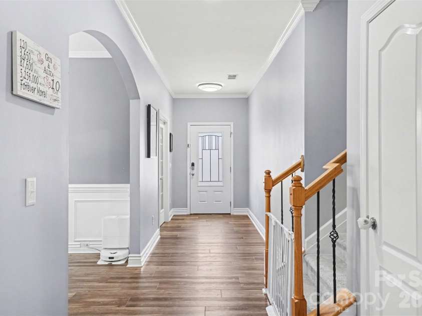 1111 Wallace Lake Road, Indian Land, SC 29707.  MLS# CAR4368715, YatesRealty ID 14086. Front Hallway