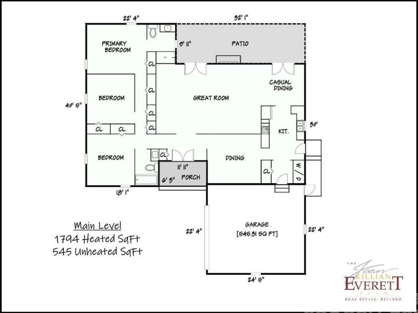 5523 Pine Lake Court, Hickory, NC 28601.  MLS# CAR4360684, YatesRealty ID 14090. Floor Plan