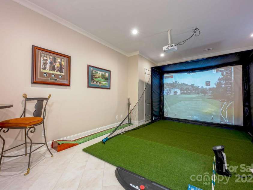 140 Lightship Drive, Mooresville, NC 28117.  MLS# CAR4253986, YatesRealty ID 14092. Golf Simulator Conveys