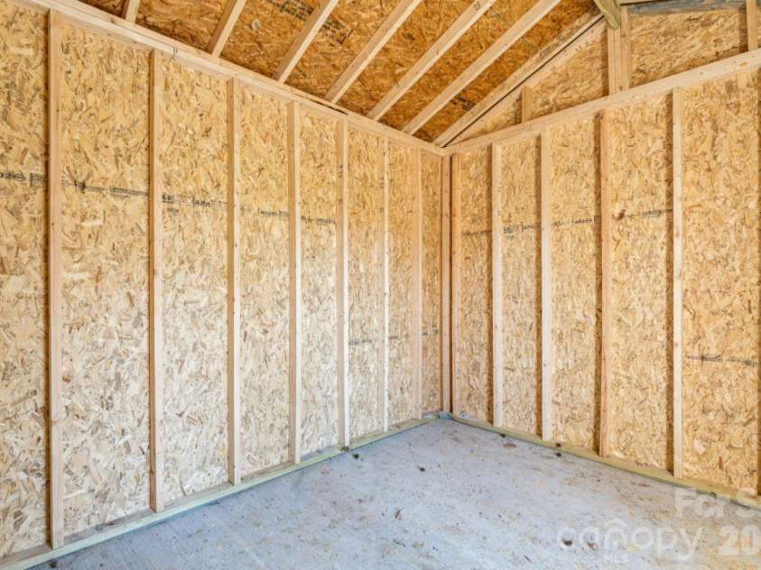 416 9th Street, Bessemer City, NC 28016.  MLS# CAR4359794, YatesRealty ID 14096. Shed Interior
