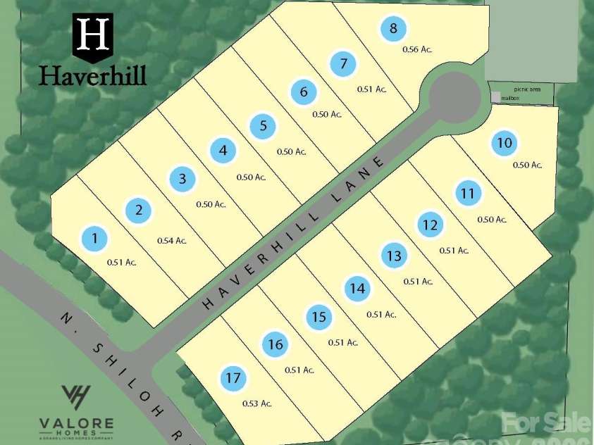 2027 Haverhill Lane, York, SC 29745.  MLS# CAR4371664, YatesRealty ID 14103. Community Plat Map