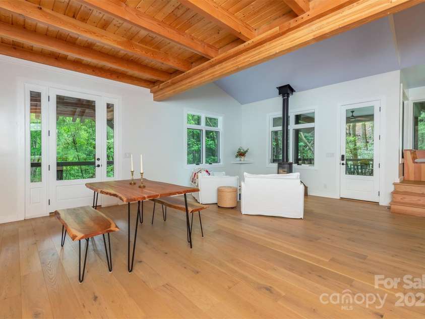 401 Winterle Road, Lake Lure, NC 28746.  MLS# CAR4254959, YatesRealty ID 14115. Wonderful combination of openness and warmth.