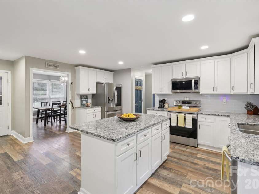 798 Pine Haven Circle, Clover, SC 29710.  MLS# CAR4359577, YatesRealty ID 14117. Kitchen view looking towards formal dining room