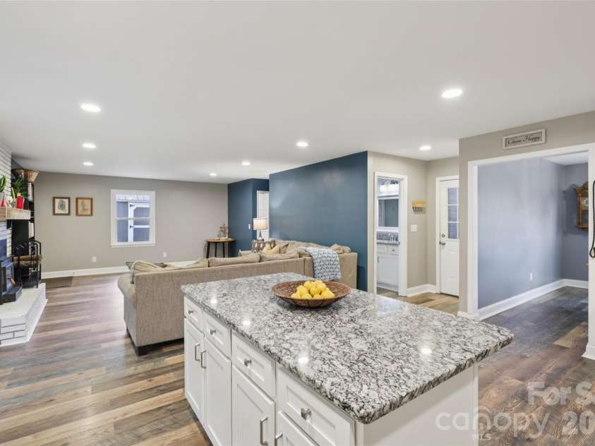 798 Pine Haven Circle, Clover, SC 29710.  MLS# CAR4359577, YatesRealty ID 14117. Kitchen view to Family Room