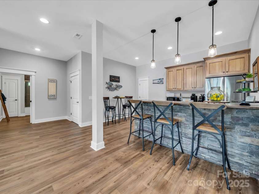 1579 Sunset Pointe Drive, Salisbury, NC 28146.  MLS# CAR4249912, YatesRealty ID 14126. Bar area in Basement