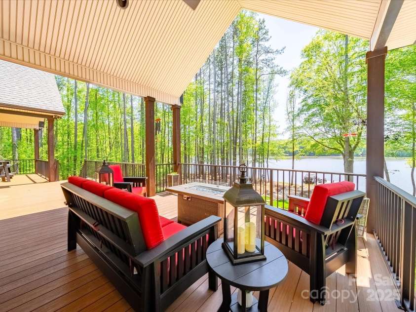 1579 Sunset Pointe Drive, Salisbury, NC 28146.  MLS# CAR4249912, YatesRealty ID 14126. Covered Porch on Back