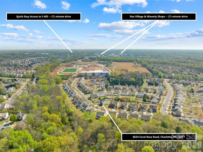 6634 Coral Rose Road, Charlotte, NC 28277.  MLS# CAR4362748, YatesRealty ID 14130. 