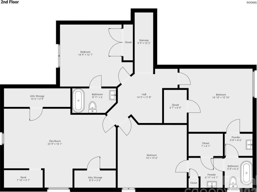 107 Nautilus Court, Troutman, NC 28166.  MLS# CAR4300981, YatesRealty ID 14167. SECOND FLOOR