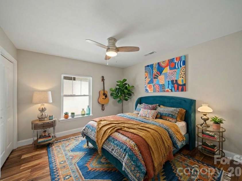 67 Howard Street, Asheville, NC 28806.  MLS# CAR4354981, YatesRealty ID 14184. Primary bedroom (virtually staged)