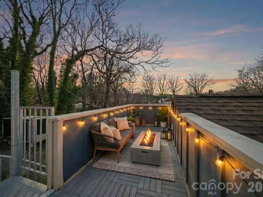 67 Howard Street, Asheville, NC 28806.  MLS# CAR4354981, YatesRealty ID 14184. Rooftop Deck (virtually staged)