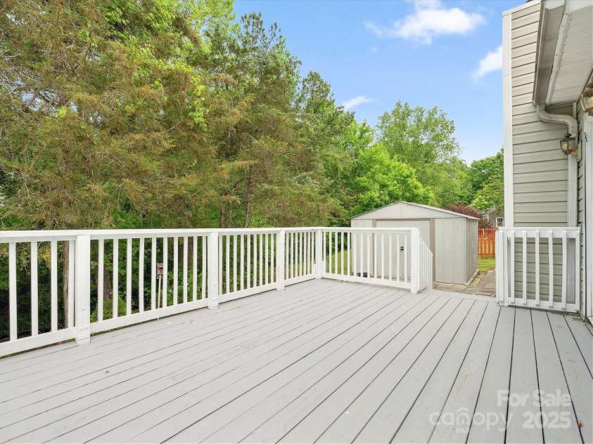 1280 Willowbreeze Court, Concord, NC 28025.  MLS# CAR4247780, YatesRealty ID 14194. Large Deck