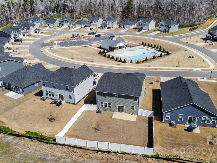5013 Dunsford Drive, Denver, NC 28037.  MLS# CAR4235751, YatesRealty ID 14198. Aerial that demonstrates how close the home is to the community amenities
