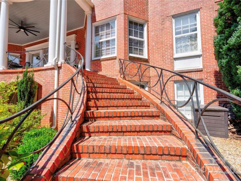 110 Gaston Street, Kings Mountain, NC 28086.  MLS# CAR4273043, YatesRealty ID 142. Stairs to Rear Porch