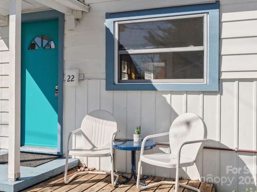 22 Jarrett Street, Asheville, NC 28806.  MLS# CAR4238160, YatesRealty ID 14210. Front Stoop Perfect for Coffee