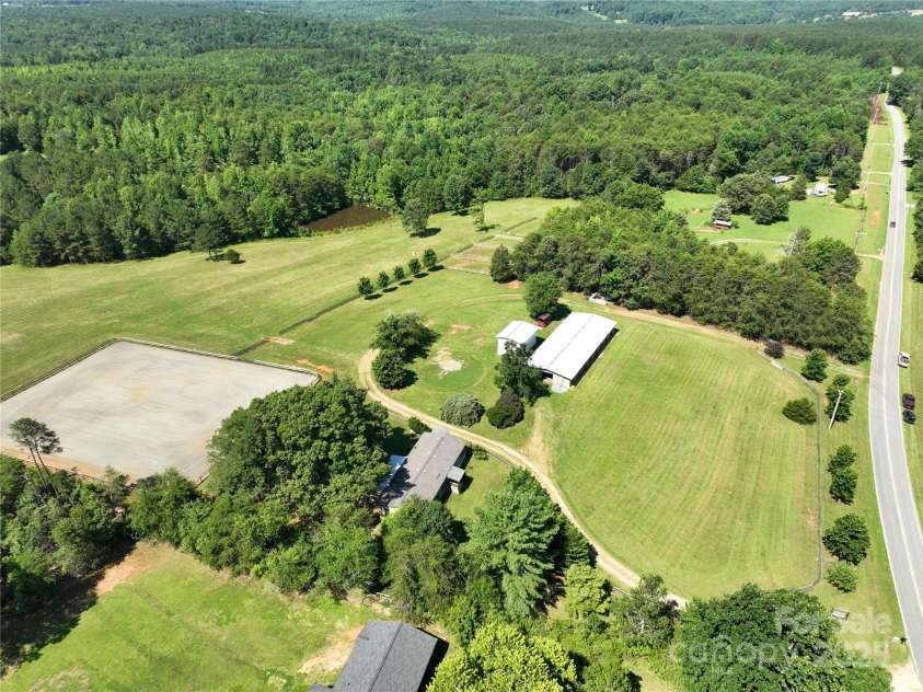 1896 Green Creek Drive, Tryon, NC 28782.  MLS# CAR4258219, YatesRealty ID 14223. Horse facility on 25 spectacular acres!