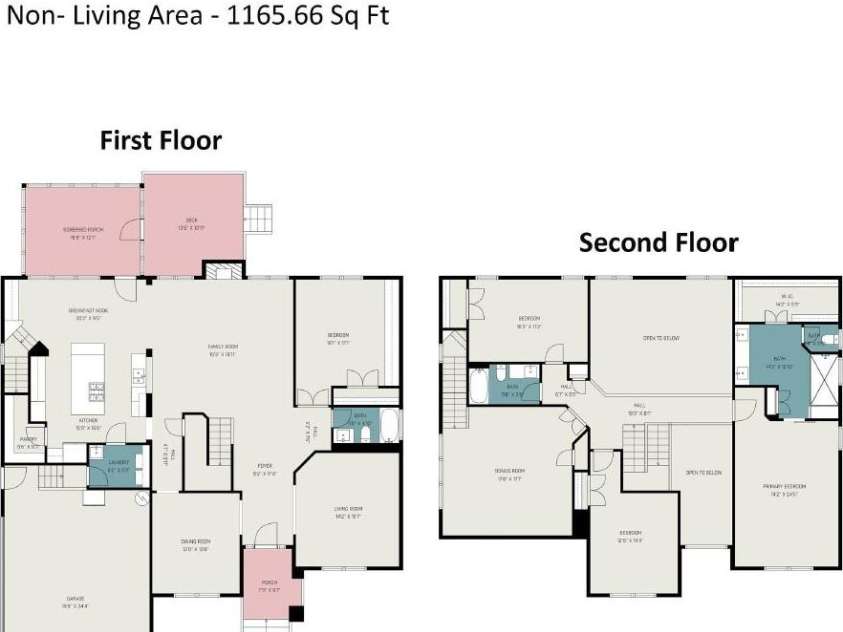 12644 Lahinch Court, Charlotte, NC 28277.  MLS# CAR4364918, YatesRealty ID 14234. 12644 Lahinc Court Floor Plan and Measurements