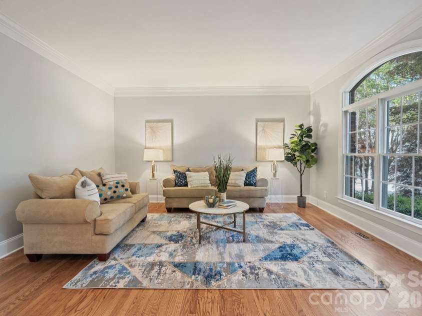 12644 Lahinch Court, Charlotte, NC 28277.  MLS# CAR4364918, YatesRealty ID 14234. Living Room/Front Room looking out over the front yard