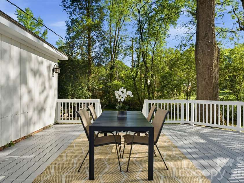 620 Shawnee Drive, Charlotte, NC 28209.  MLS# CAR4368802, YatesRealty ID 14235. Two levels of deck space