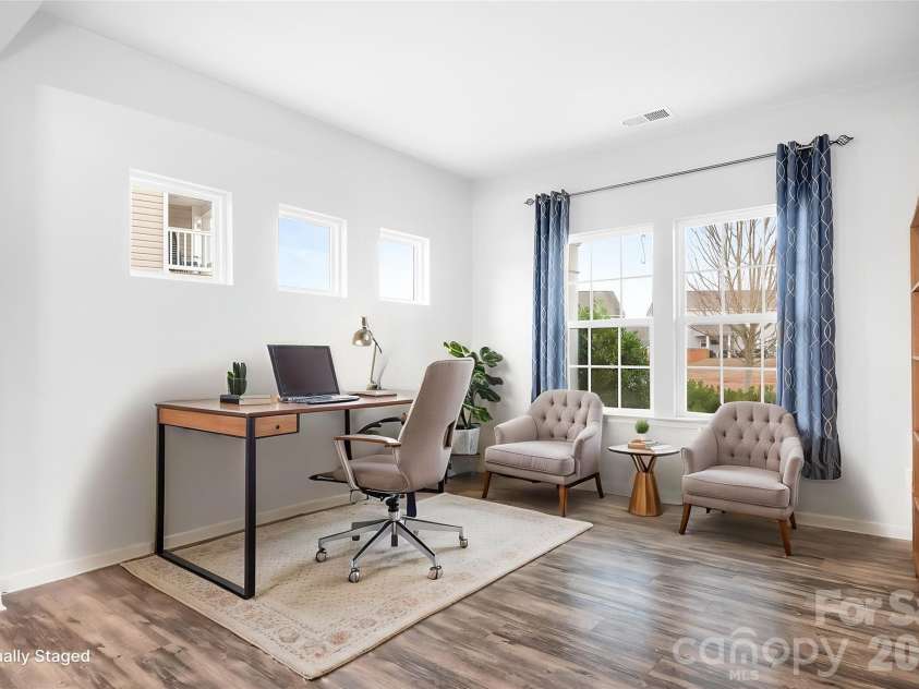 6308 Durango Way, Denver, NC 28037.  MLS# CAR4336580, YatesRealty ID 14236. Front room staged as an office