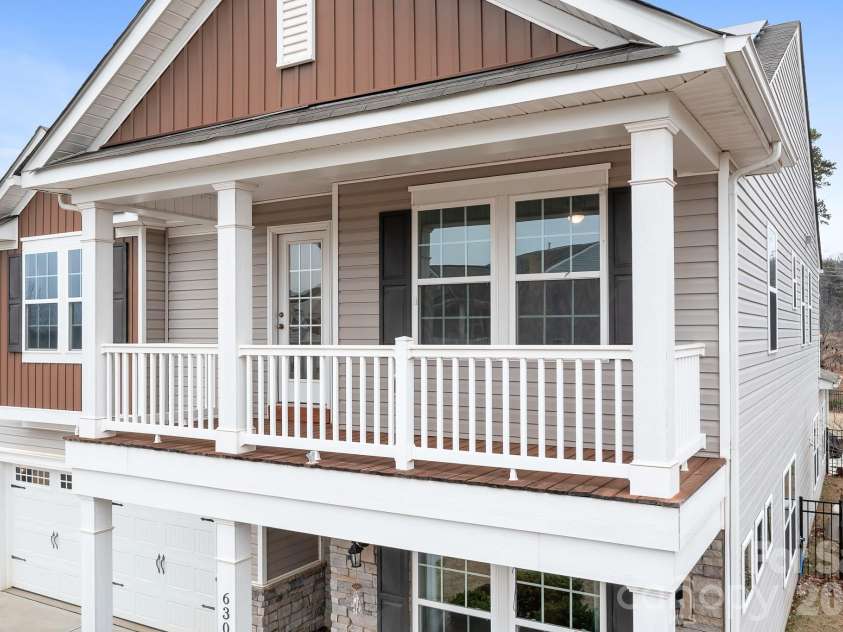 6308 Durango Way, Denver, NC 28037.  MLS# CAR4336580, YatesRealty ID 14236. Outside view of upstairs balcony