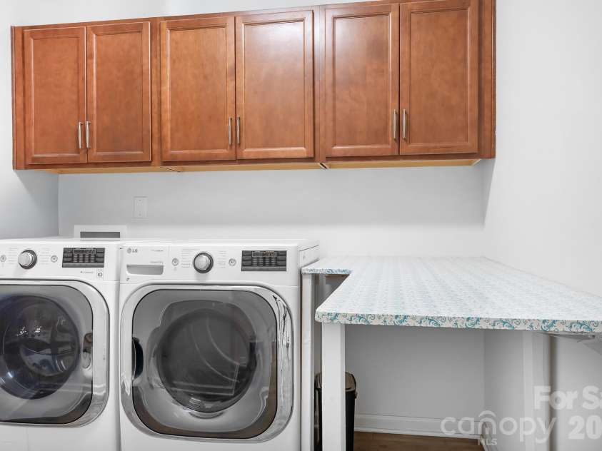 6308 Durango Way, Denver, NC 28037.  MLS# CAR4336580, YatesRealty ID 14236. Upstairs Laundry Room